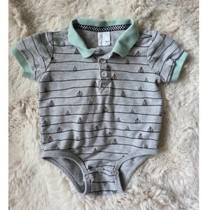 Sovereign Code Los Angeles Sailboat Polo One Piece Body Suit Baby Boy 9m